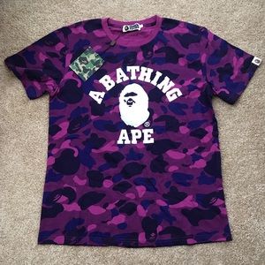 Bape purple shirt